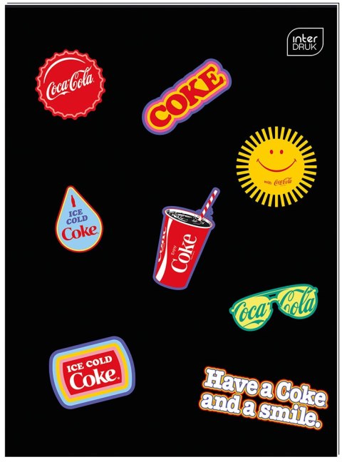 Zeszyt do słowek A6 32k Mat+UV COCA COLA INTERDRUK