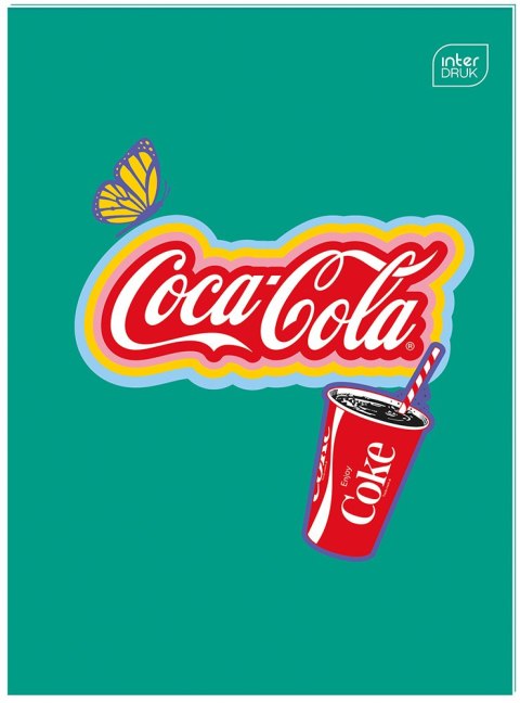 Zeszyt do słowek A6 32k Mat+UV COCA COLA INTERDRUK