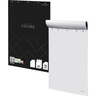 Blok do flipcharta 64x90cm 20 kartek gładki biały COLORS 400169248 TOP 2000