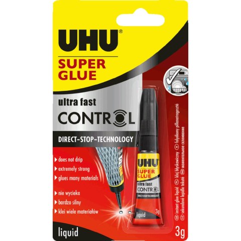 Klej UHU SUPER GLUE control 3g 36015