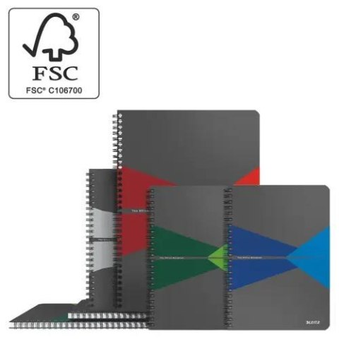 Kołonotatnik Office A5 w kratkę zielony 44581055 LEITZ