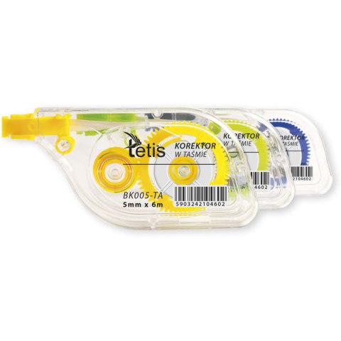 Korektor w taśmie mix kol. BK005-TA TETIS