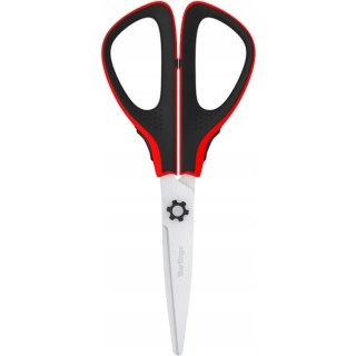 Nożyczki 17,5cm Easycut 300 soft grip czerwone 326316 BERLINGO