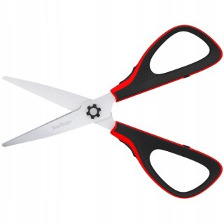 Nożyczki 17,5cm Easycut 300 soft grip czerwone 326316 BERLINGO
