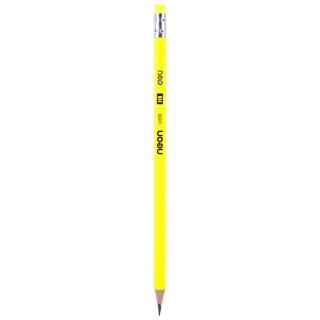 Ołówek neonowy HB z gumką U516 DELI