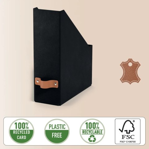 Pojemnik na dokumenty Puro z tektury w 100% z recyklingu (2szt.) czarny 24710095 LEITZ