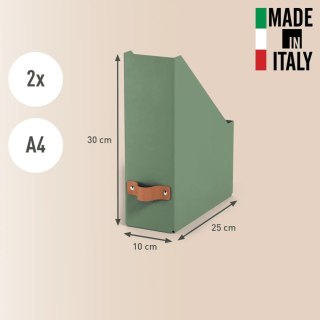 Pojemnik na dokumenty Puro z tektury w 100% z recyklingu (2szt.) zielony 24710050 LEITZ