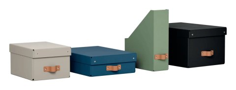 Pudełko do przechowywania Puro z pokrywką małe 7l (2szt) czarne 61470095 LEITZ