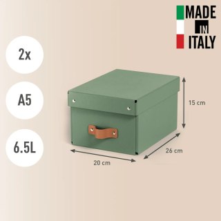 Pudełko do przechowywania Puro z pokrywką małe 7l (2szt) zielone 61470050 LEITZ