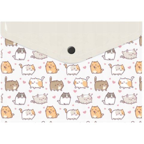 Teczka kopertowa A5 PP z nadrukiem KITTENS TKN-A5-35 BIURFOL