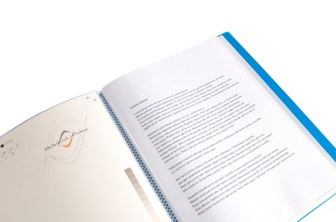 Teczka ofertowa A4 PP 10 koszulek NIEBIESKA BT630-N10 TETIS