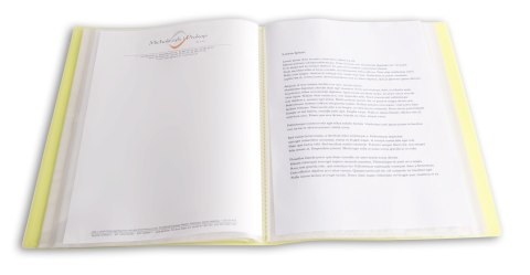 Teczka ofertowa A4 PP 10 koszulek ŻÓŁTA BT630-Y10 TETIS