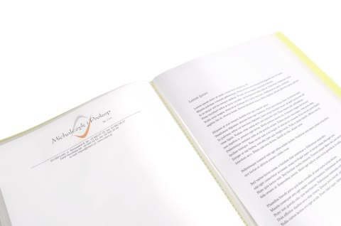 Teczka ofertowa A4 PP 20 koszulek ŻÓŁTA BT630-Y20 TETIS