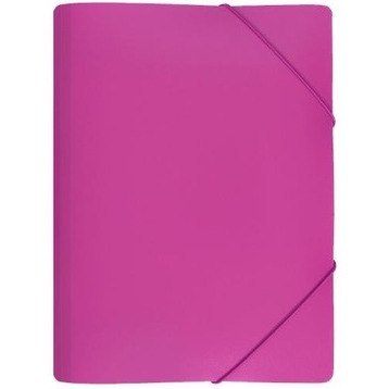 Teczka z gumką A4 PP szeroka SP RÓŻOWA TGS-01-10 BIURFOL