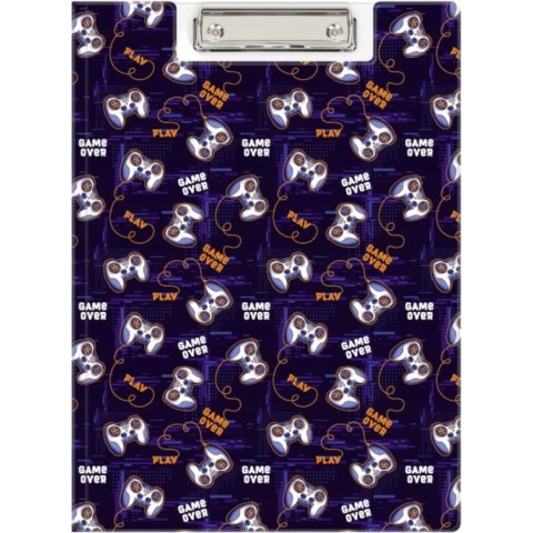 Teczka z klipem A4 z nadrukiem GAMEPAD KHN-04-33 BIURFOL