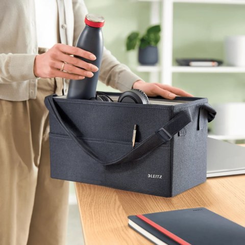 Torba kompaktowa na akcesoria Fabric ciemnoszara 65760089 LEITZ