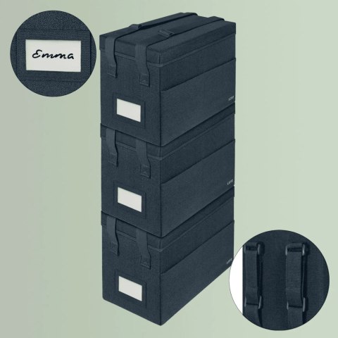 Torba kompaktowa na akcesoria Fabric z pokrywką ciemnoszara 67240089 LEITZ