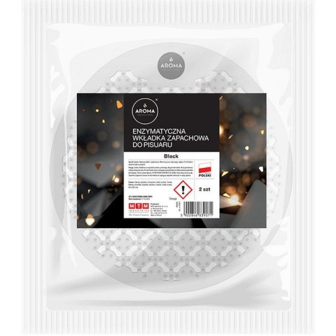 Wkładka zapachowa enzymatyczna do pisuaru Black (2szt.) AROMA PROFESSIONAL