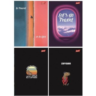 Zeszyt A4 60k kratka MIX DZ laminowany UNIPAP