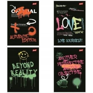 Zeszyt A5 60k kratka SPRAY VIBE laminowany UNIPAP