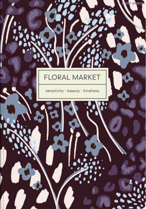 Zeszyt szkolny A5 Brulion 96 kartek w kratkę FLORADELIC 400181911 TOP 2000