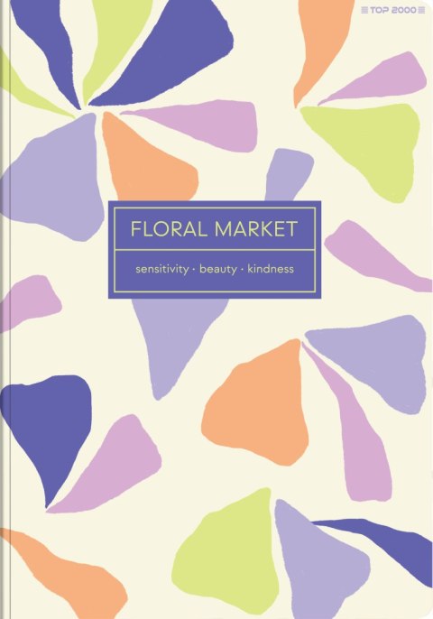 Zeszyt szkolny A5 Brulion 96 kartek w kratkę FLORADELIC 400181911 TOP 2000