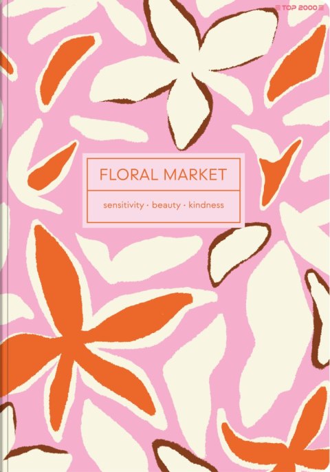 Zeszyt szkolny A5 Brulion 96 kartek w kratkę FLORADELIC 400181911 TOP 2000