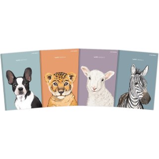 Zeszyt szkolny A5 Brulion 96 kartek w linię z marginesem SWEET ANIMAL 70g 400169480 TOP 2000