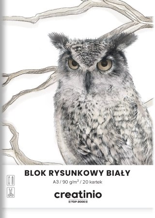 Blok rysunkowy A3 20k biały CREATINIO 400176664 TOP 2000