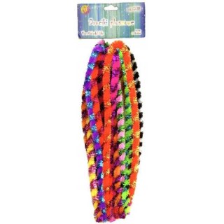 Druty pluszowe przeplatane mix 9mm x 50cm DP-0217 ALIGA