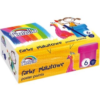 Farby plakatowe 6kolorów 170-1869 KW TRADE