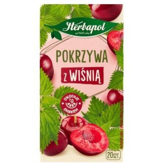 Herbata HERBAPOL owocowo-ziołowa (20 saszetek) Pokrzywa z Wiśnią 30g