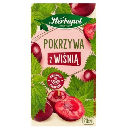 Herbata HERBAPOL owocowo-ziołowa (20 saszetek) Pokrzywa z Wiśnią 30g