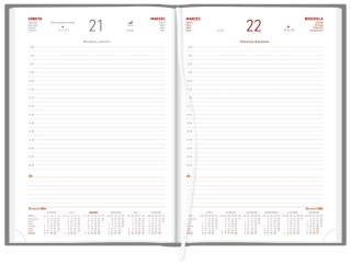 Kalendarz A4 Aluminium STANDARD dzienny p.biały 237 A4DB czarny Wokół Nas