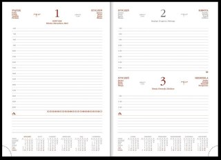 Kalendarz A4 Aluminium STANDARD dzienny p.biały 237 A4DB granatowy Wokół Nas