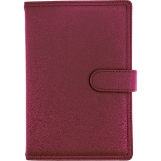 Kalendarz A5 dzienny z zapięciem 2026 ekoskóra fioletowy 0405-0908-30 Panta Plast