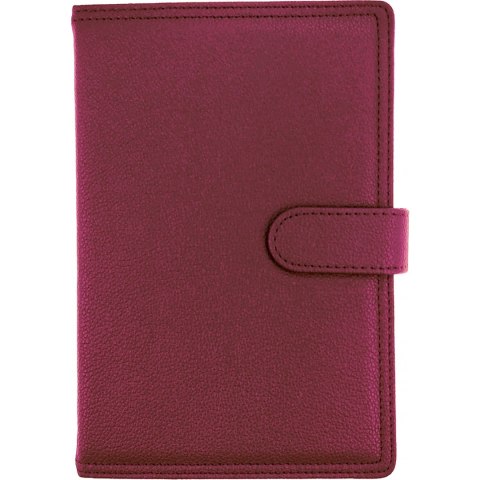 Kalendarz A5 dzienny z zapięciem 2026 ekoskóra fioletowy 0405-0908-30 Panta Plast