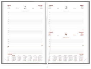 Kalendarz B5 Aluminium STANDARD dzienny p.biały 237 B5DB czarny Wokół Nas