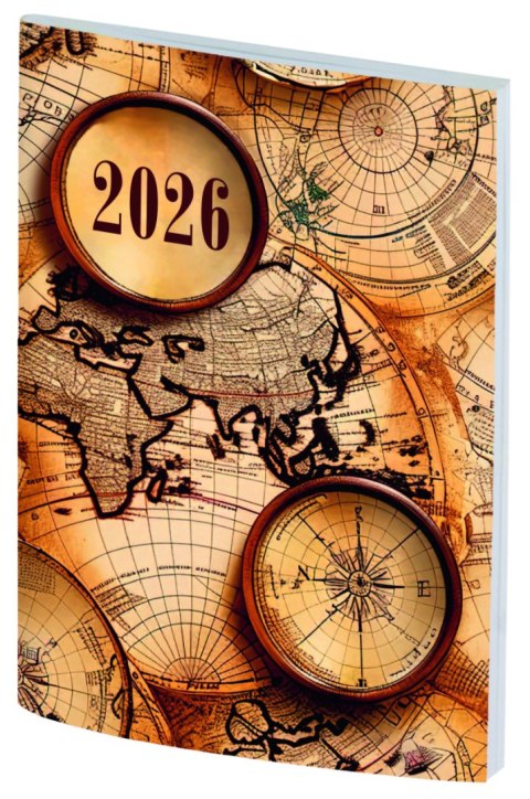 Kalendarz kieszonkowy A7 oprawa PCV bezbarwny 2026 A7040B-MIX Wokół Nas