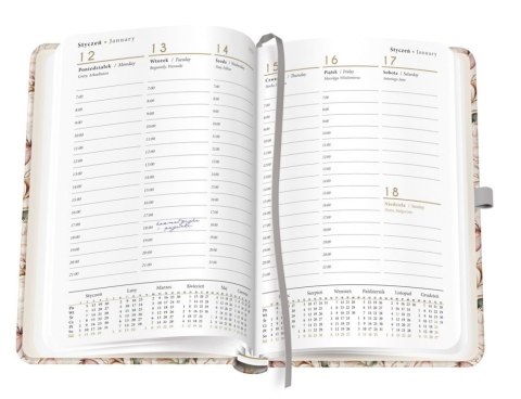 Kalendarz książkowy 2026 A5 192 Mat+UV Azure INTERDRUK