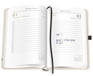 Kalendarz książkowy 2026 A5 384 Mat+UV Cherry INTERDRUK