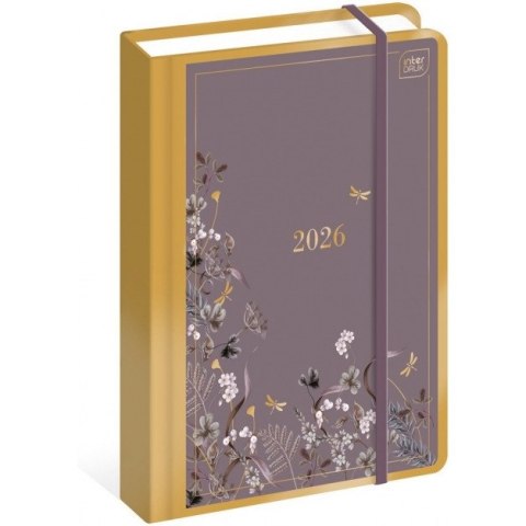 Kalendarz książkowy 2026 A5 384 Metallic Satin INTERDRUK