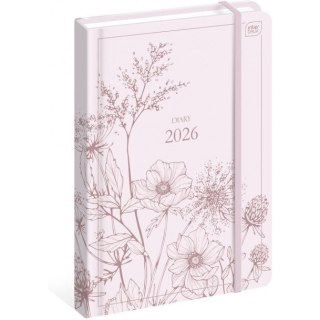 Kalendarz książkowy B5 192 Mat+UV Wildflowers INTERDRUK