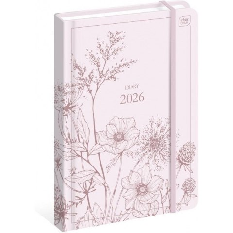 Kalendarz książkowy B5 192 Mat+UV Wildflowers INTERDRUK