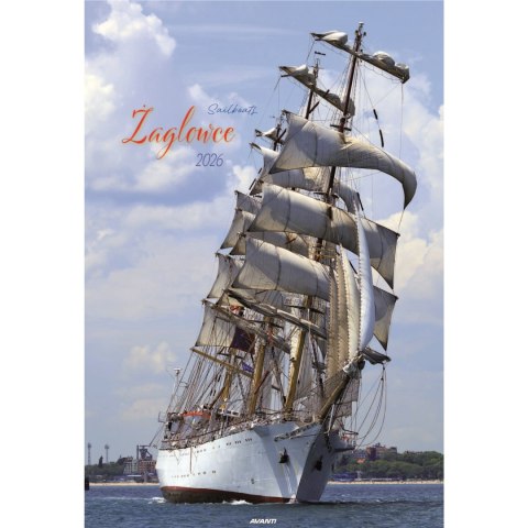 Kalendarz ścienny duży ŻAGLOWCE A3-9 AVANTI