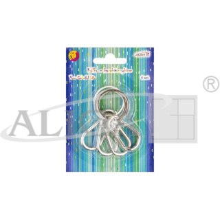 Kółka z karabińczykiem srebrne 4szt. PH-2653 ALIGA