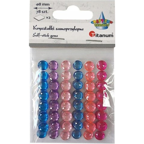 Kryształki samoprzylepne 7mm okrągłe (78) 282697