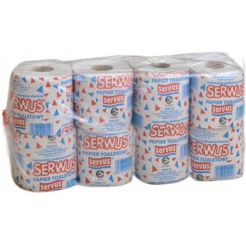 Papier toaletowy SERWUS ( 8 rolek) 36m szary 1 warstwa