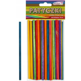 Patyczki PK-0111 mix kol.(50szt.)150x5mm ALIGA