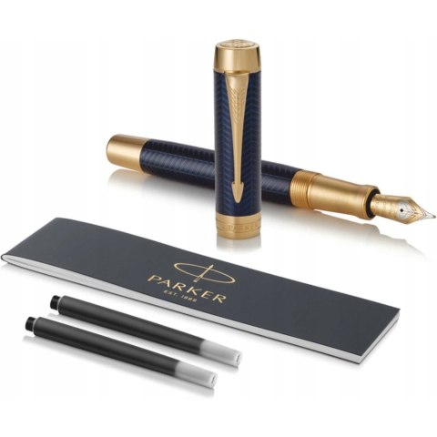 Pióro wieczne (F) DUOFOLD PRESTIGE BLUE CHEVR CENTENNIAL 1931369 PARKER